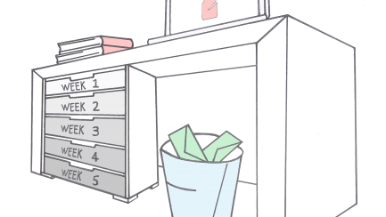 Productivity tip for pros: the five weeks folder